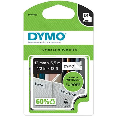 Nastro Dymo 16959 (S0718060) - Nero su bianco (12 mm)