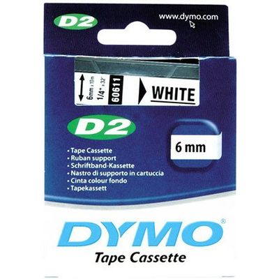 Nastro Dymo 60611 (S0721030) - Nero su bianco (6 mm)