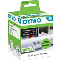 Etichetta Dymo 99012 (S0722400) - Nero su bianco (89 mm x 36 mm) 2 rotoli