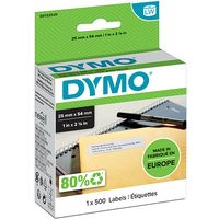 Etichetta Dymo 11352 (S0722520) - Nero su bianco (25 mm x 54 mm)