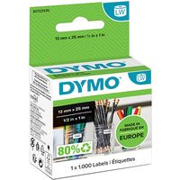 Etichetta Dymo 11353 (S0722530) - Nero su bianco (25 mm x 13 mm)