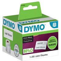 Etichetta Dymo 11356 (S0722560) - Nero su bianco (41 mm x 89 mm)