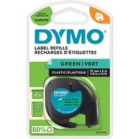 Nastro Dymo 91204 (S0721640) - Nero su verde (12 mm)