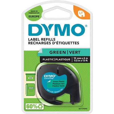 Nastro Dymo 91204 (S0721640) - Nero su verde (12 mm)