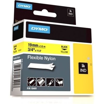 Nastro Dymo 18491 (S0718090) - Nero su giallo (19 mm)