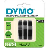 Nastro Dymo S0847730 - Bianco su nero (9 mm)
