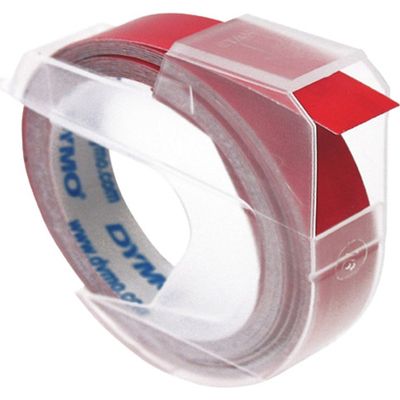 Nastro Dymo S0898150 - Bianco su rosso (9 mm)