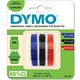 Nastro Dymo S0847750 - Bianco su nero/rosso/blu (9 mm)