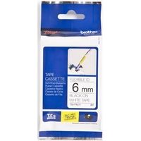 Nastro Brother TZe-FX211 - Nero su bianco (6 mm)