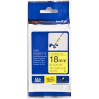 Nastro Brother TZe-FX641 - Nero su giallo (18 mm)