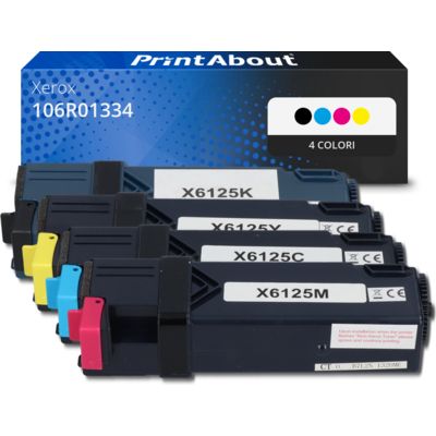 Toner compatibile Xerox 106R01334 - 4 colori Multipack