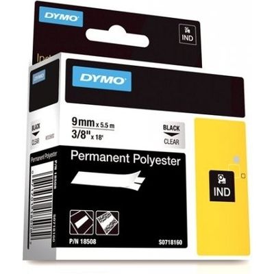 Nastro Dymo 18508 (S0718160) - Nero su trasparente (9 mm)