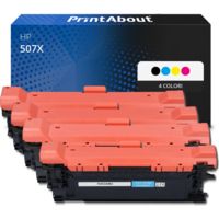 Toner compatibile HP 507X (CE400X) - 4 colori Alta capacità Multipack
