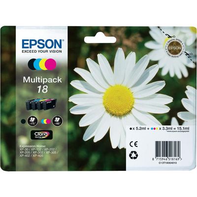 Cartuccia stampante Epson 18 (C13T18064010) - 4 colori Multipack