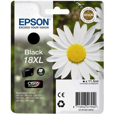 Cartuccia stampante Epson 18XL (C13T18114012) - Nero Alta capacità