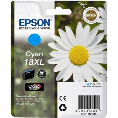Cartuccia stampante Epson 18XL (C13T18124012) - Ciano Alta capacità