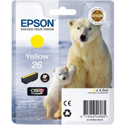 Cartuccia stampante Epson 26 (C13T26144012) - Giallo