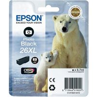Cartuccia stampante Epson 26XL (C13T26314012) - Nero fotografico Alta capacità
