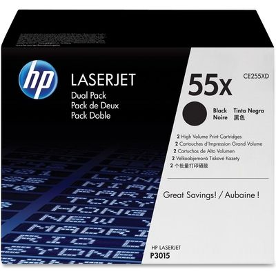 Toner HP 55X (CE255XD) - 2x nero ad alta capacità Multipack