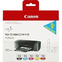 Cartuccia stampante Canon PGI-72MBK/C/M/Y/R - 5 colori Multipack