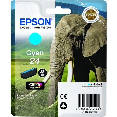 Cartuccia stampante Epson 24 (C13T24224012) - Ciano
