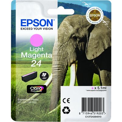 Cartuccia stampante Epson 24 (C13T24264012) - Magenta chiaro