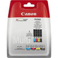 Cartuccia stampante Canon CLI-551 C/M/Y/BK - 4 colori Multipack