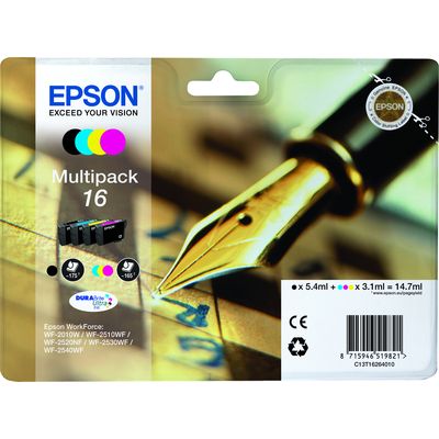 Cartuccia Epson 16 (C13T16264012) - 4 colori Multipack