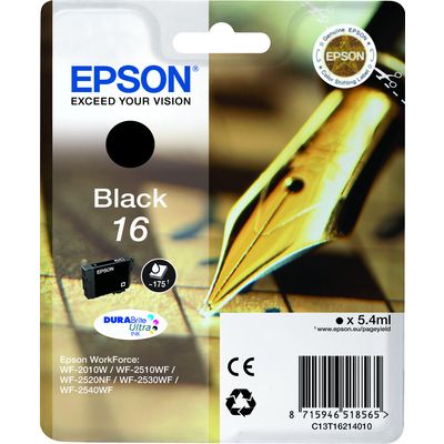 Cartuccia stampante Epson 16 (C13T16214012) - Nero