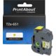 Nastro compatibile Brother TZe-651 - Nero su giallo (24 mm x 24 mm)