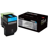 Toner Lexmark 70C0H20 (700H) - Ciano Alta capacità