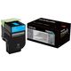 Toner Lexmark 70C0H20 (700H) - Ciano Alta capacità