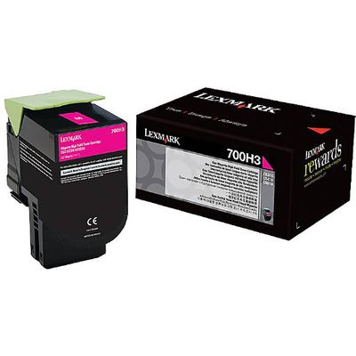 Toner Lexmark 70C0H30 (700H) - Magenta Alta capacità