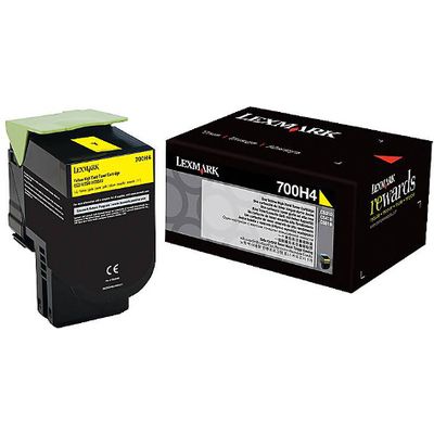 Toner Lexmark 70C0H40 (700H) - Giallo Alta capacità