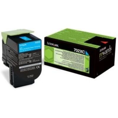 Toner Lexmark 70C2XC0 (702XC) - Ciano Capacità extra-elevata