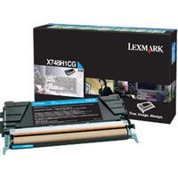 Toner Lexmark X748H1CG - Ciano Alta capacità
