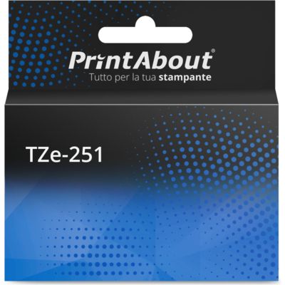 Prodotto compatibile Brother TZe-251 - Multipack (24 mm) confezione da 5 pezzi