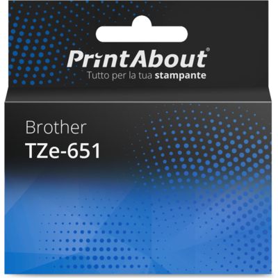 Prodotto compatibile Brother TZe-651 - Multipack (24 mm) confezione da 5 pezzi