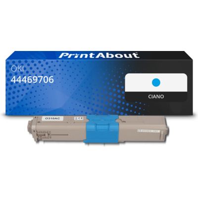 Toner compatibile OKI 44469706 - Ciano