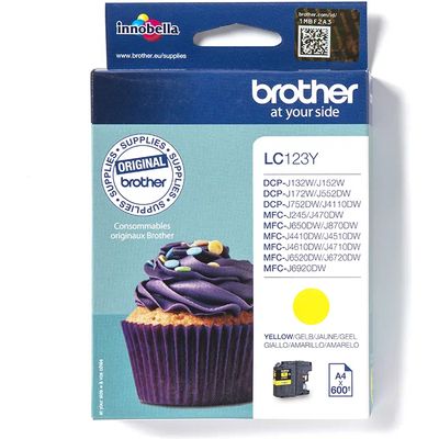 Cartuccia stampante Brother LC-123Y - Giallo
