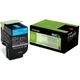 Toner Lexmark 80C20C0 (802C) - Ciano