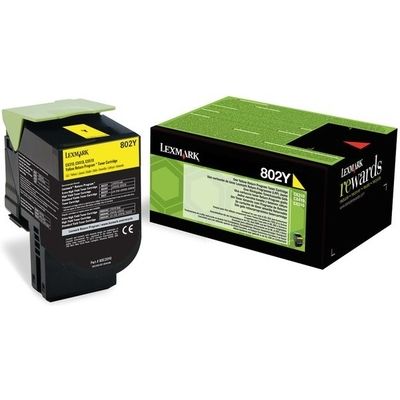 Toner Lexmark 80C20Y0 (802Y) - Giallo