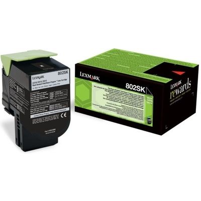 Toner Lexmark 80C2SK0 (802SK) - Nero