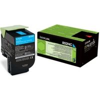 Toner Lexmark 80C2HC0 (802HC) - Ciano Alta capacità