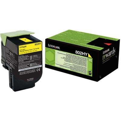 Toner Lexmark 80C2HY0 (802HY) - Giallo Alta capacità