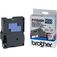 Nastro Brother TX-151 - Nero su trasparente (24 mm x 24 mm)