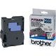 Nastro Brother TX-151 - Nero su trasparente (24 mm x 24 mm)
