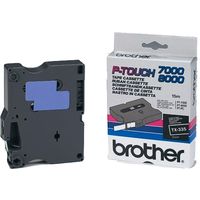 Nastro Brother TX-335 - Nero su bianco (12 mm)