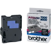 Nastro Brother TX-345 - Nero su bianco (18 mm)