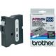 Nastro Brother TX-355 - Nero su bianco (24 mm x 24 mm)